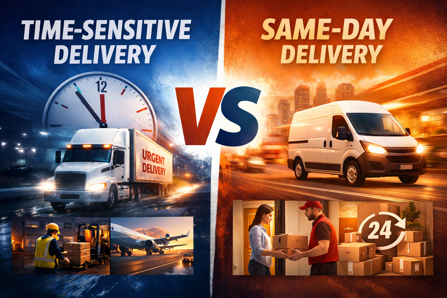 Time Sensitive Delivery vs Same Day Delivery
