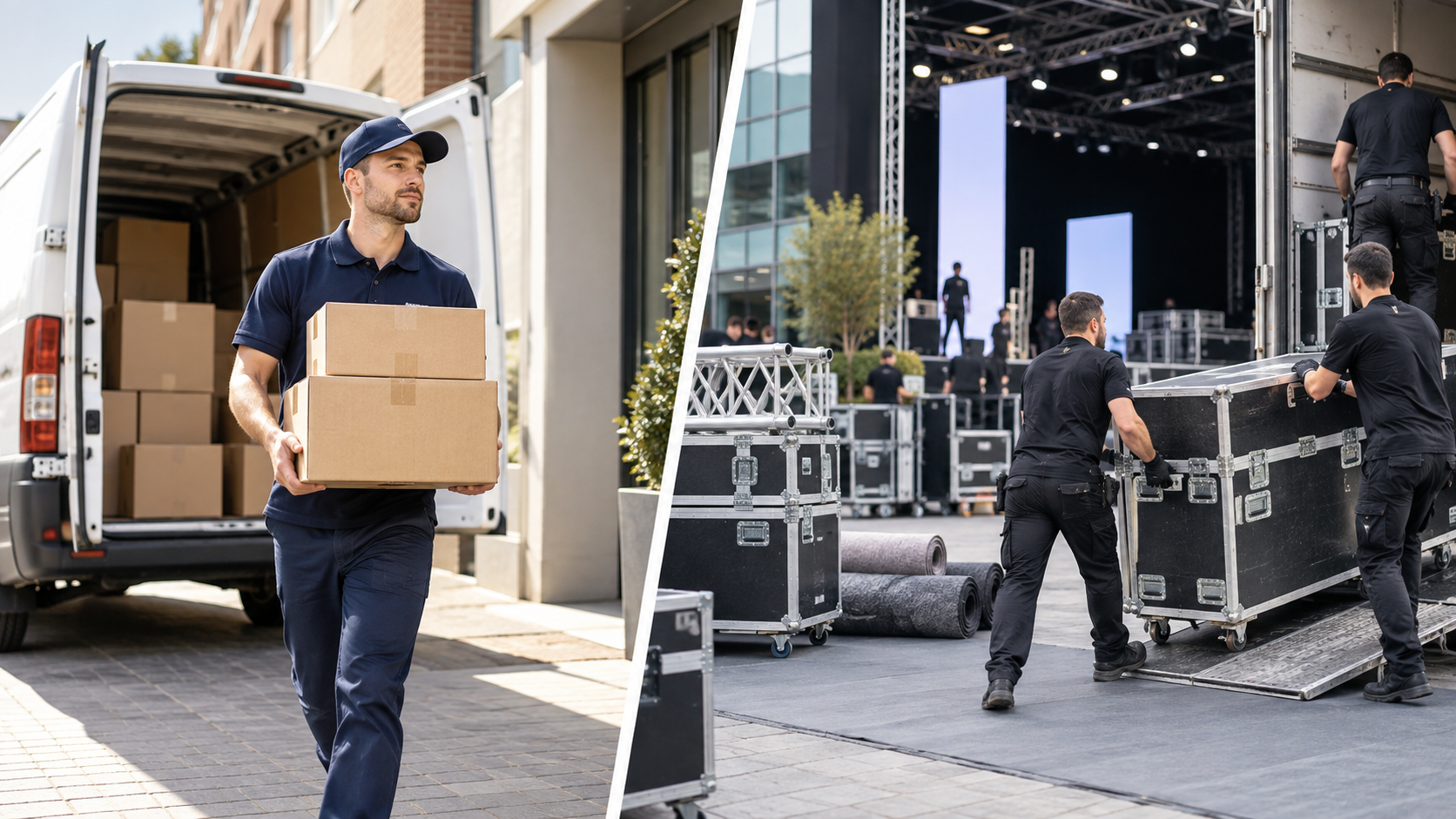 Event Transport Services vs Standard Courier Services